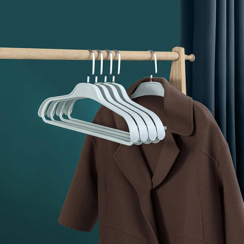 Online Top Seller Lightweight Space Saving Durable Clothes Hangers Laundry Hangers White ABS Plastic Hangers