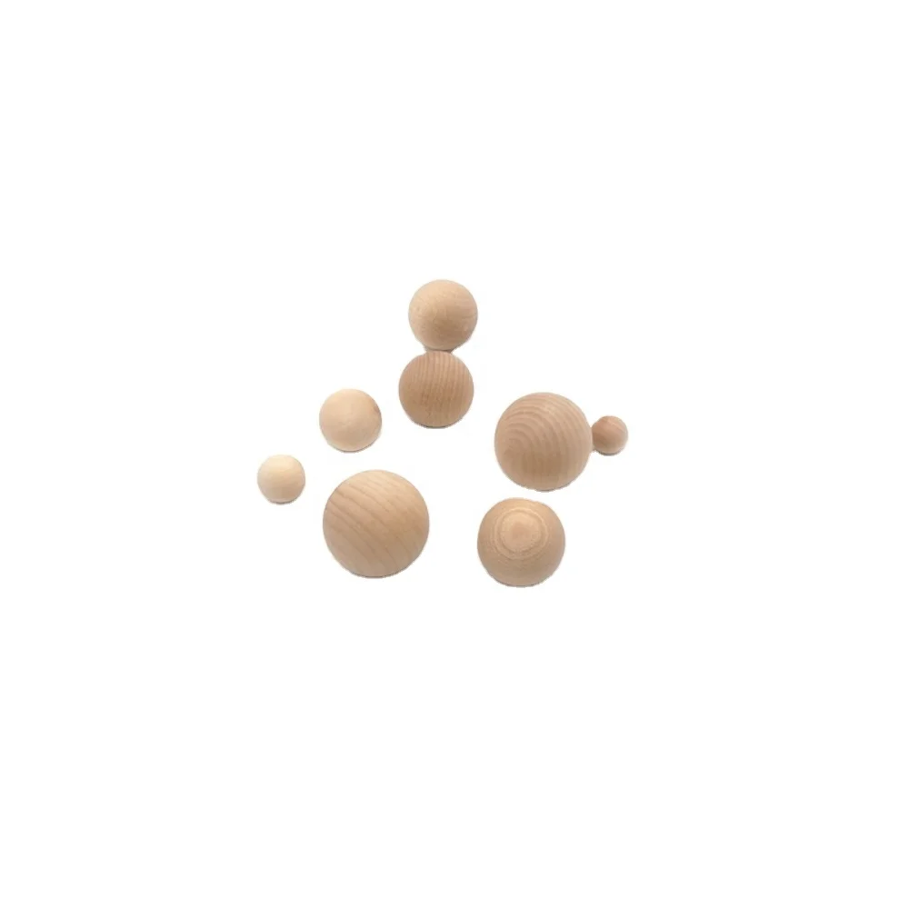 Wood Bead Wooden Balls Customized Wholesales Loose Gugertree Beechwood Beads Variety of Sizes Available