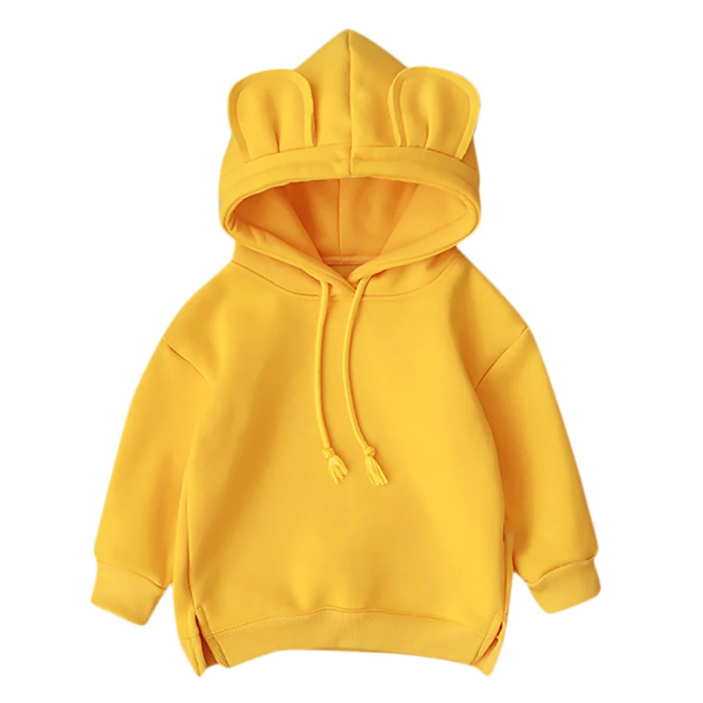 Kids Cute Cartoon Style Hooded Long Sleeve Cotton Boys Sweatshirt