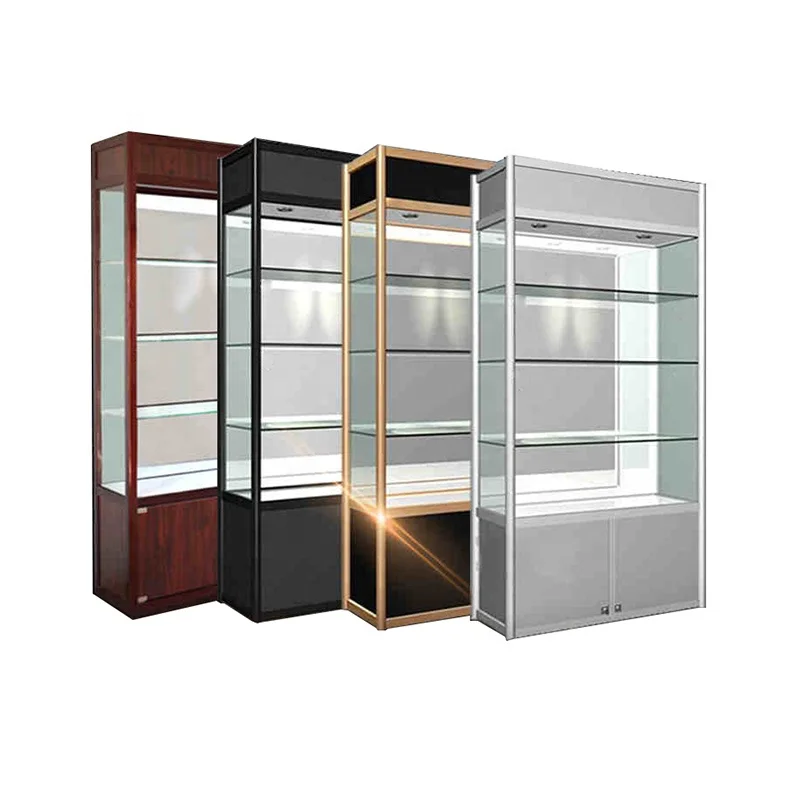 Glass display cabinet cosmetics jewelry product display rack display cabinet manufacturers can be customized