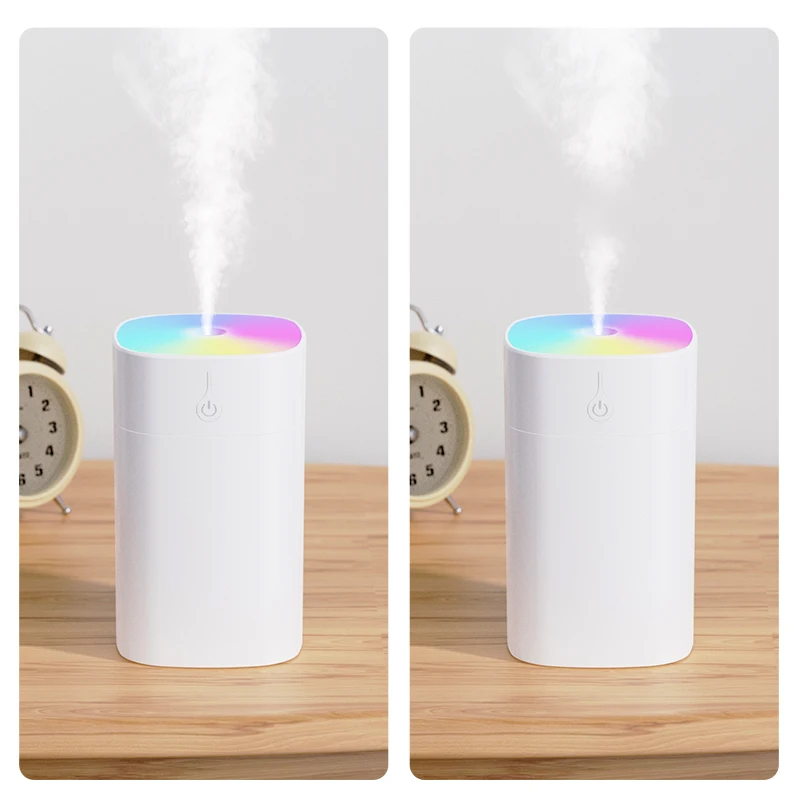 400ML Large Capacity Air Humidifier With Light No Noise Diffuser Humidifiers Mini Desktop For Car Home Work