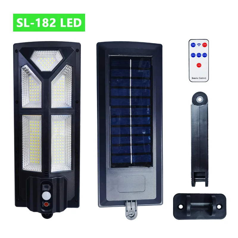 Outdoor Control Radar Induction Waterproof Ip65 300w 400w 500w Solar Led Street Lights Outdoor Lamp With Remote