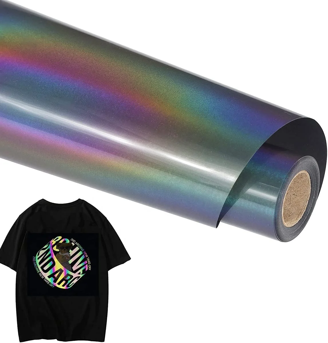 HTV Manufacturer Custom Easyweed Printable 0.5m*25m Reflective Heat Transfer Vinyl Roll