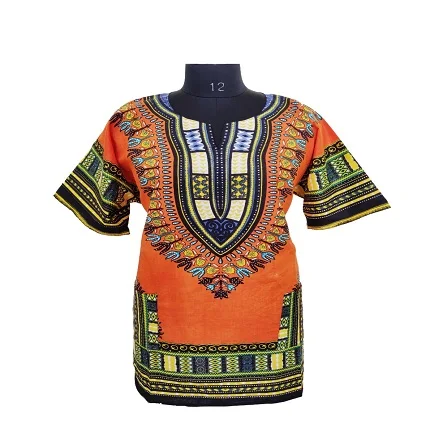 MANUFACTURER EXPORTER WHOLESALERS OF AFRICAN TRADITIONAL DASHIKI 100% COTTON PRINTED UNISEX AFRICAN DASHIKI SHIRT