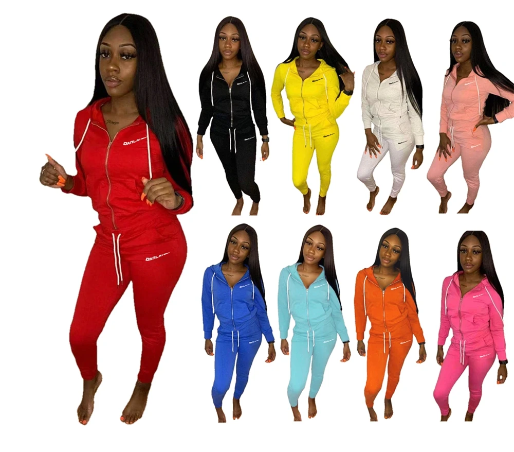 mqy Winter Clothes Women jogger sets wholesale  2 piece jogging suit Sweat Suits 100% cotton  Designer Joggers Pants