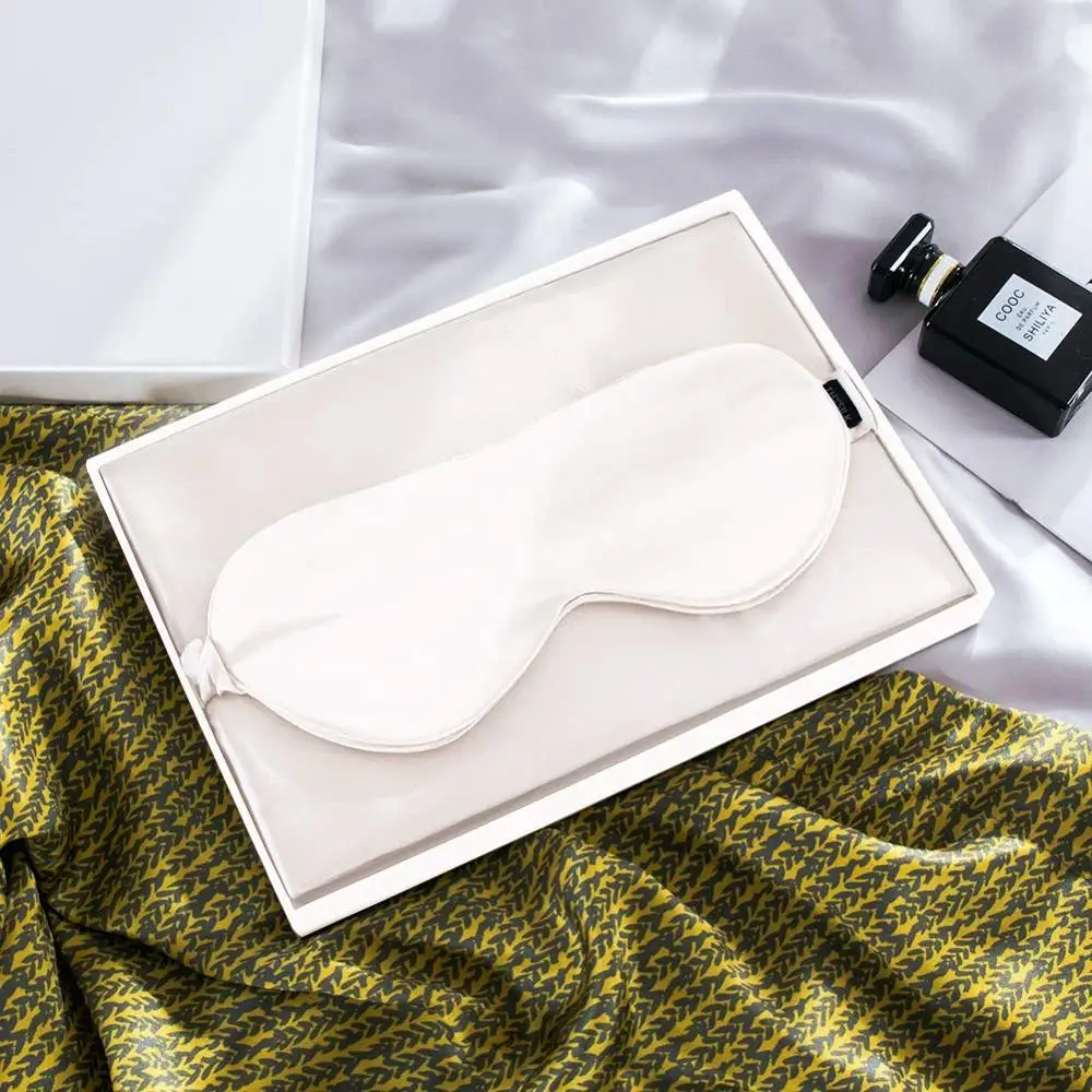 Suzhou  satin silk pillowcase eyemask set luxury 100% silk pillowcase and silk eye mask set