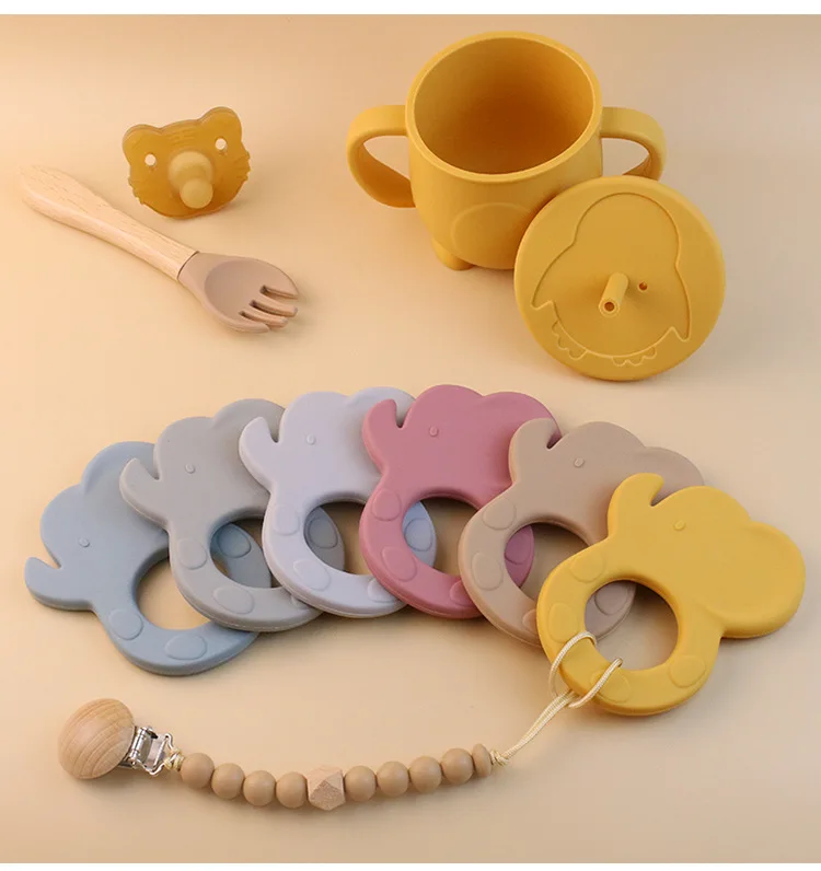 YDS Silicone Baby Teether Baby Teething Toys for Infants Soothing Teether for Babies