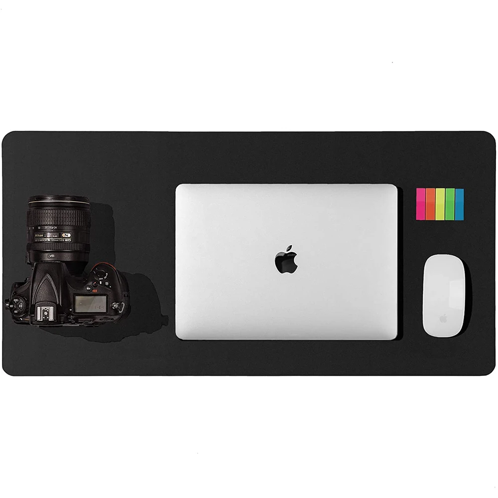 
Leather Mouse Mat Office Desk Pad Protector Laptop Desk Blotter Writting Pad Premium Gaming PU Leather Mouse Pad 