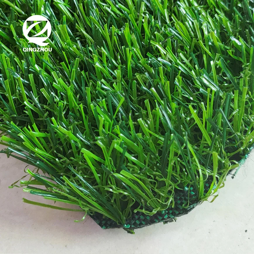 QINGZHOU L003 chinese 25mm outdoor grass carpet roll artificial garden