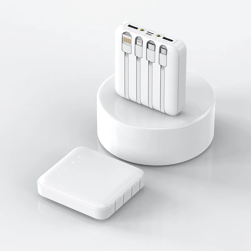 2022 Original factory 4 charge cabel 20000 mAh 2.1A mobile charging treasure wholesale power bank