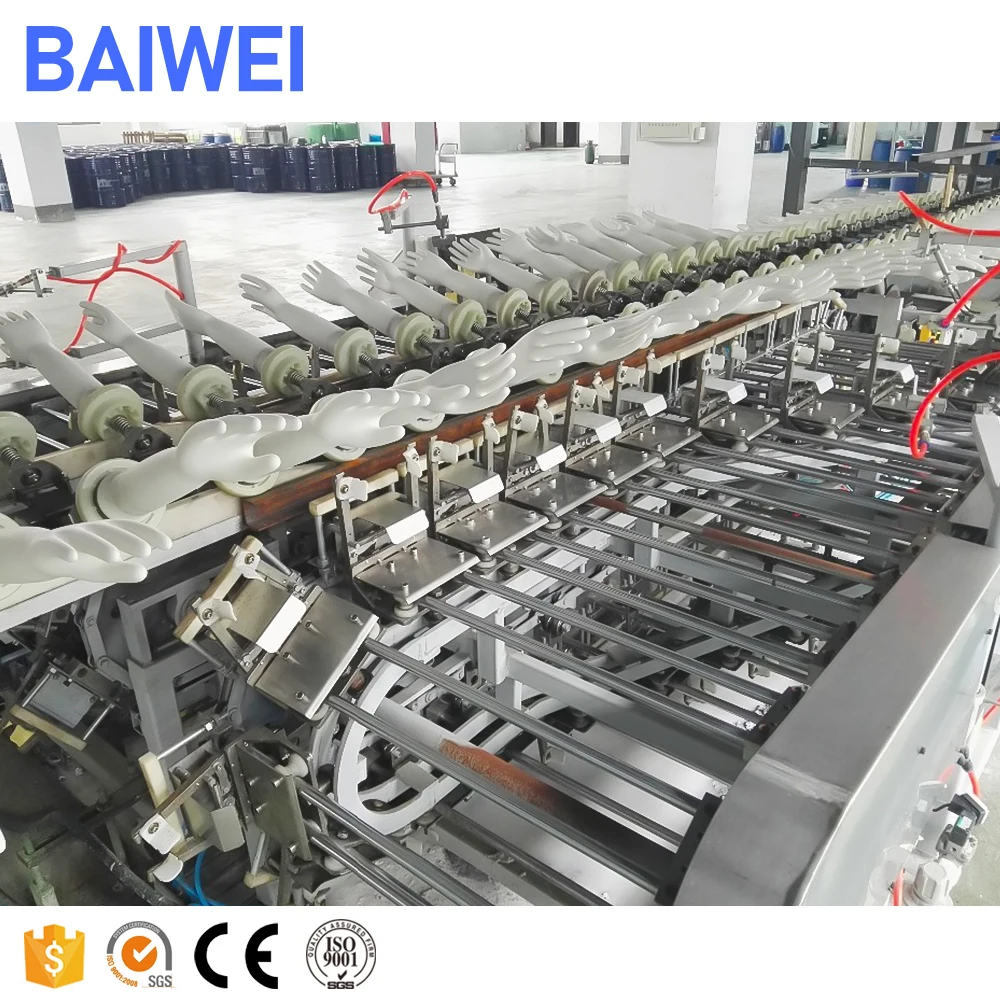 BAIWEI с откидной крышкой BW-III Высокое качество латекса воздушный шар с линия производства перчаток из латекса машина для изготовления перчаток из латексные хирургические перчатки производственная линия