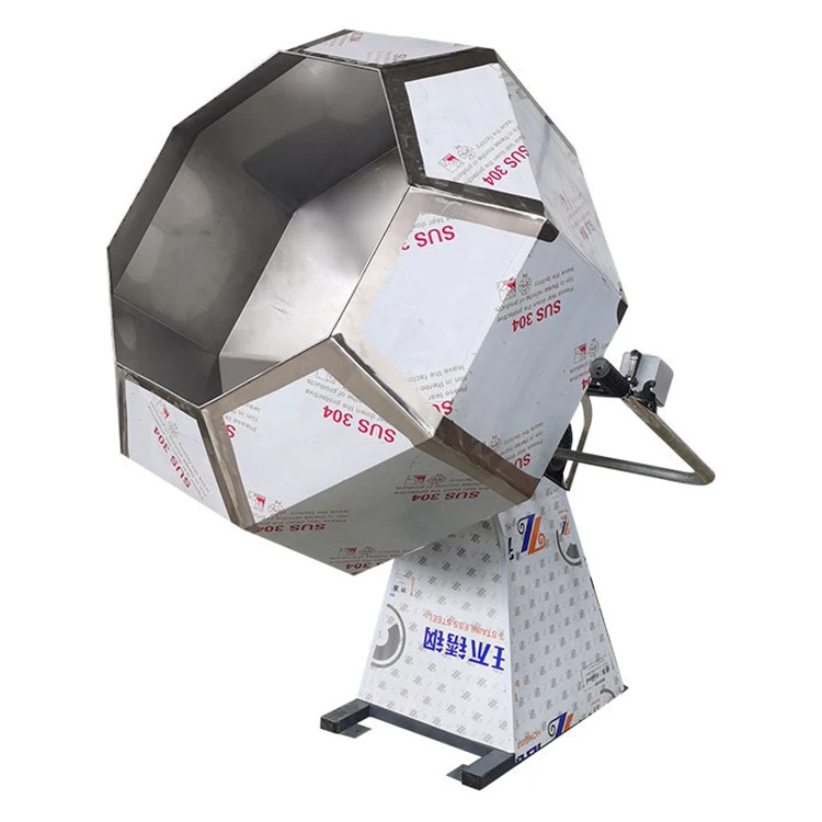 High Quality Seasoning Powder Mixing Blender Machine Popcorn Peanut Flavor Coating Beef Potato Chips Octagonal Mixer Machine