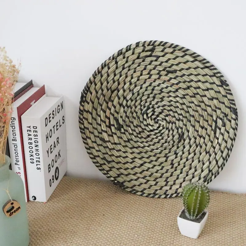 Bohemian Hanging WalL Decor Handmade Natural Woven Seagrass Wall Basket Decor