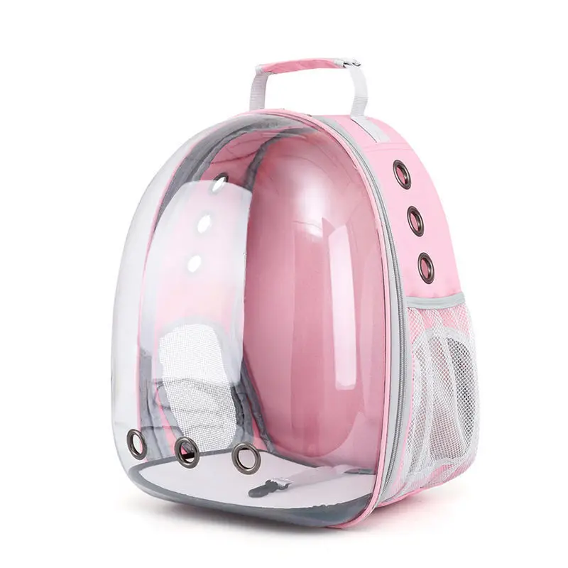 24 Outdoor Travel Expandable Backpack Pet Carriers Mesh Breathable Space Capsule for Cats Puppies Zipper Close Style Birds Dogs