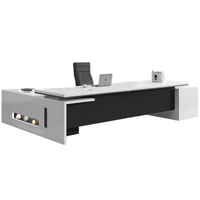 Высококлассный современный офисный современный высокотехнологичный офисный стол l-образной формы