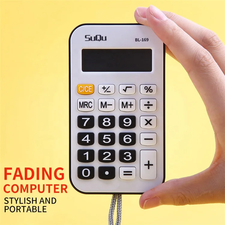 Wholesale Pocket Mini Fancy Cute Calculator Small Digital Calculator Ultra-thin Retro Cheap Calculator