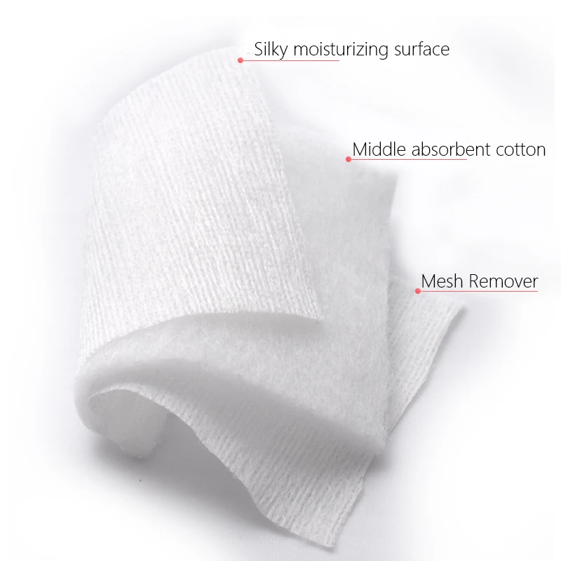 222 Pcs Disposable Double-Sided 3 Layer Ultra-thin Facial Cleansing Paper Cotton Pads Soft Makeup Remover Pads
