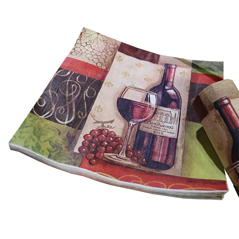 Printed craft paper decoupage tissue paper napkin 2 or 3ply