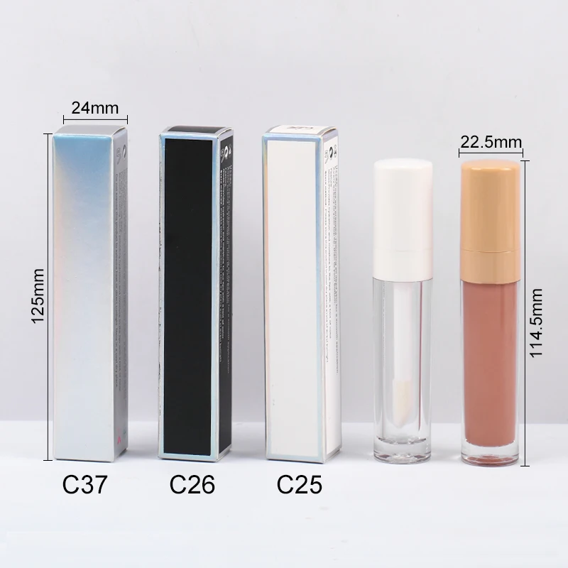 Two-Day Shipping Custom Logo Moisture Lipgloss Nude Vegan Glossy Clear Liquid Lipstick  Private Label Big Wand  Lip Gloss