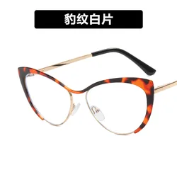 Transparent Glasses Fashion Designer Metal Computer Eyeglasses Frame Ladies Retro Optical Glasses Frames For Women