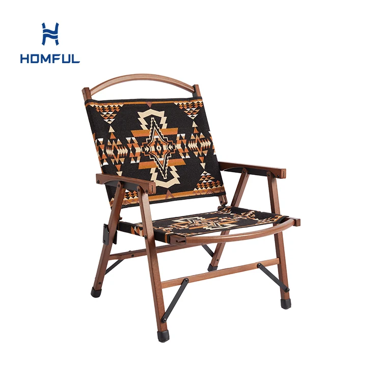 HOMFUL Cheap Lightweight Steel Kermit chair Folding Kermit Chair Ethnic Style Camping Chair