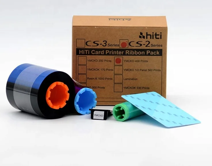 Лента для принтера карт HITI YMCKO 400 печатает CS200E и CS220E