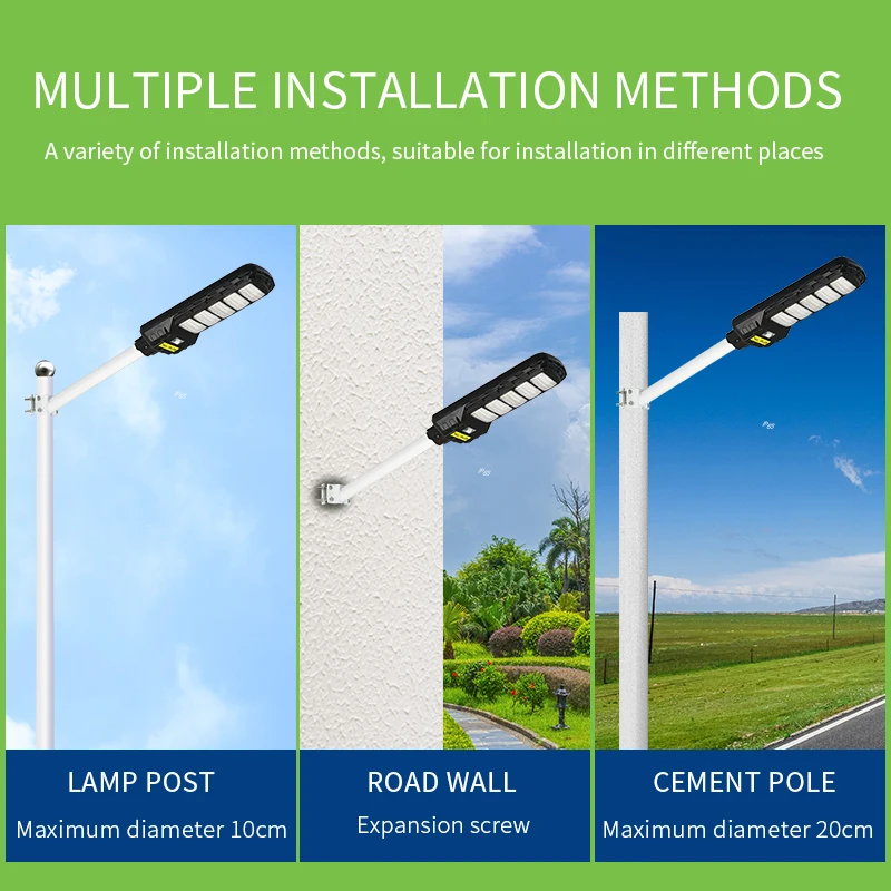 LIGHTSINCERE 504 led solar street light home led flood light outdoor double ended solar street light