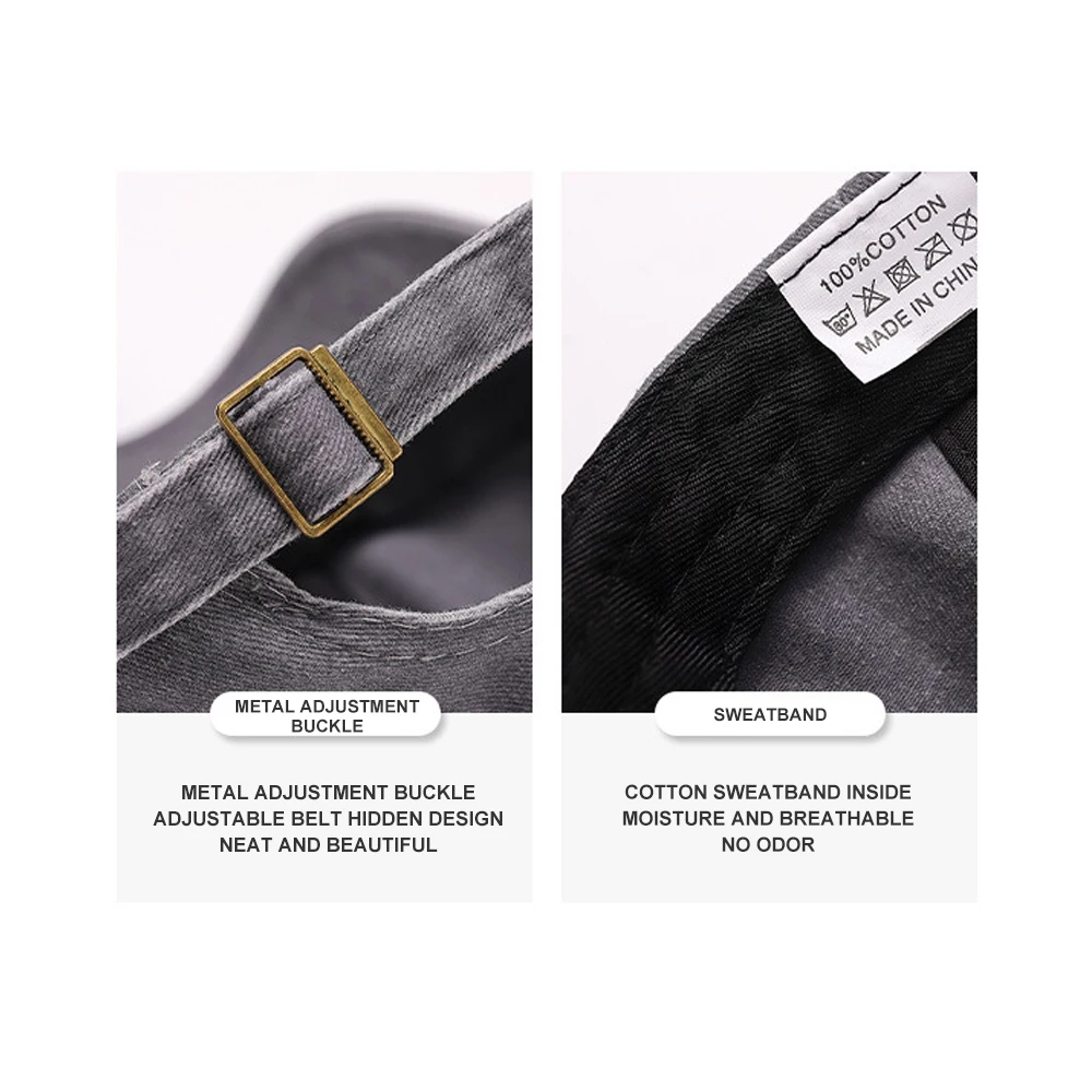 Suppliers New Head Embroidered Print Custom Logo Vintage One Size Fits All Caps Shop Wholesale Branded Cap For Men