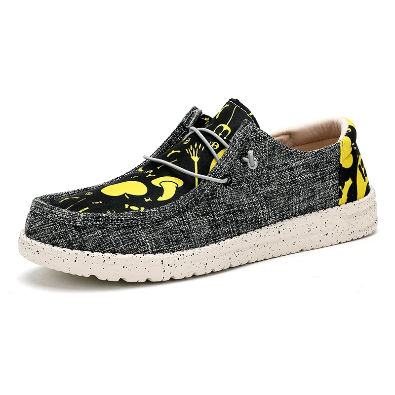 Wholesale Customized Easy On and Off Jeans Canvas Shoes Man Fashion Sneakers Loafers Mens Casual Shoes On Sale Online