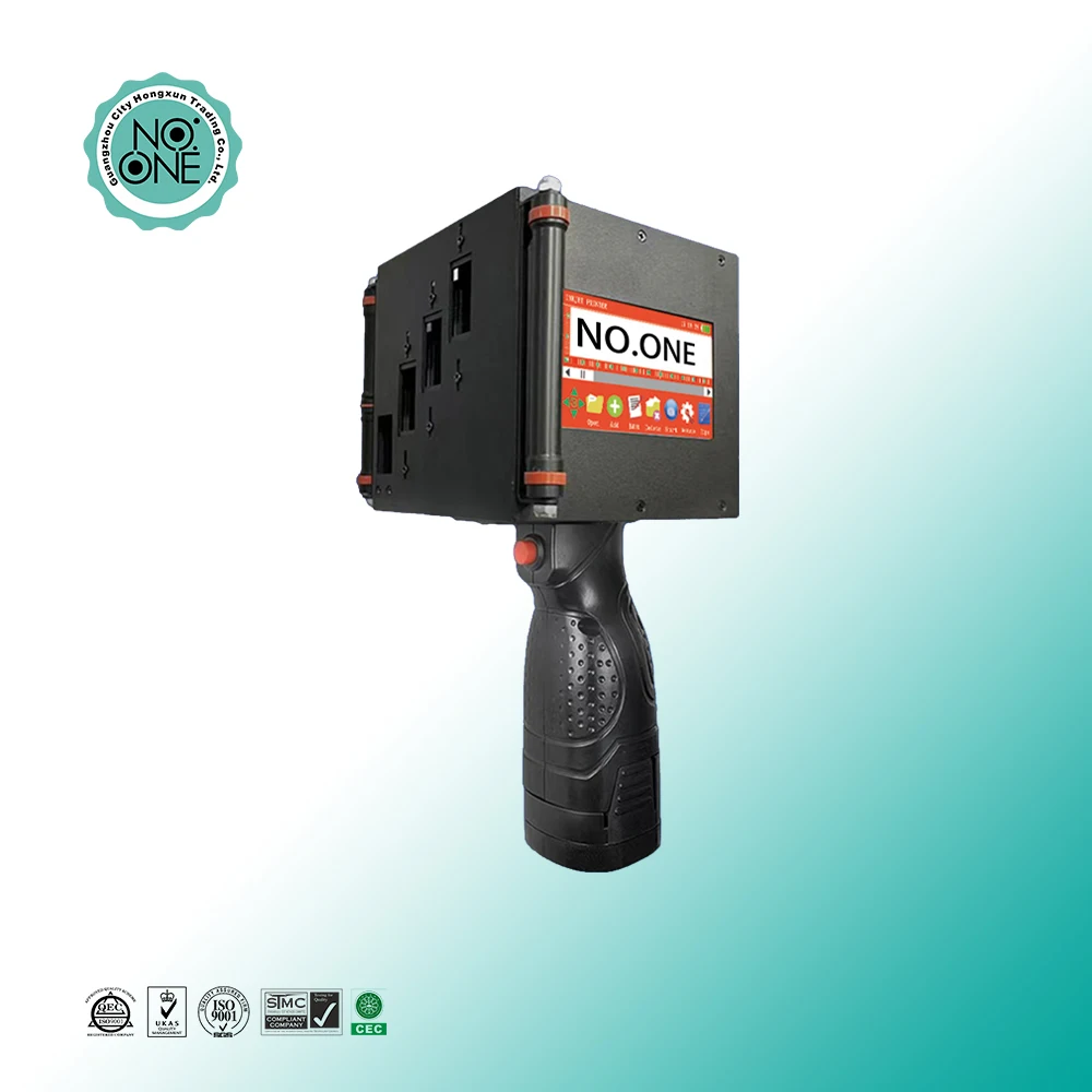 Uv Smart Portable Handheld Logo Carton Box Label Coding code Inkjet Color Machine fast drying hand Printer 12.7mm Ink cartridges