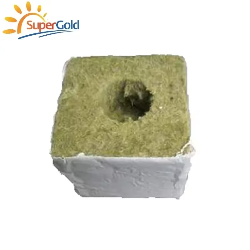 SuperGold agricultural engineering materials hydroponic cultivation grow rock wool plug cube