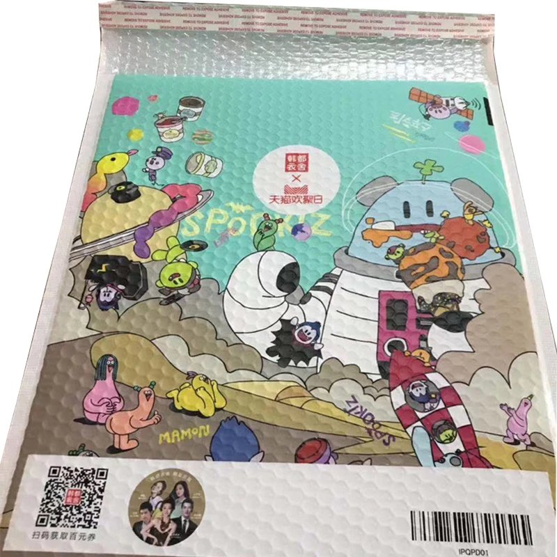 
Hologram custom tyvek print poly bubble wrap mailers 