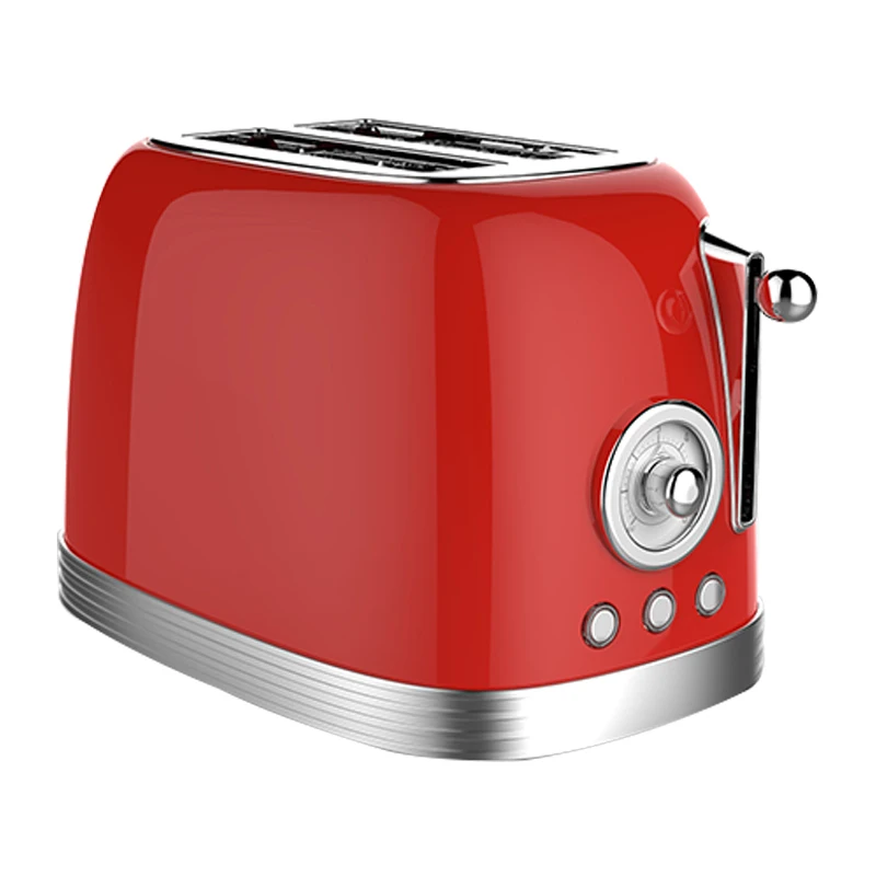 Household Appliances Wide Slot Sandwich Toaster  Smart  2 slice Stainless Steel  Retro Electric  Bread Toaster
