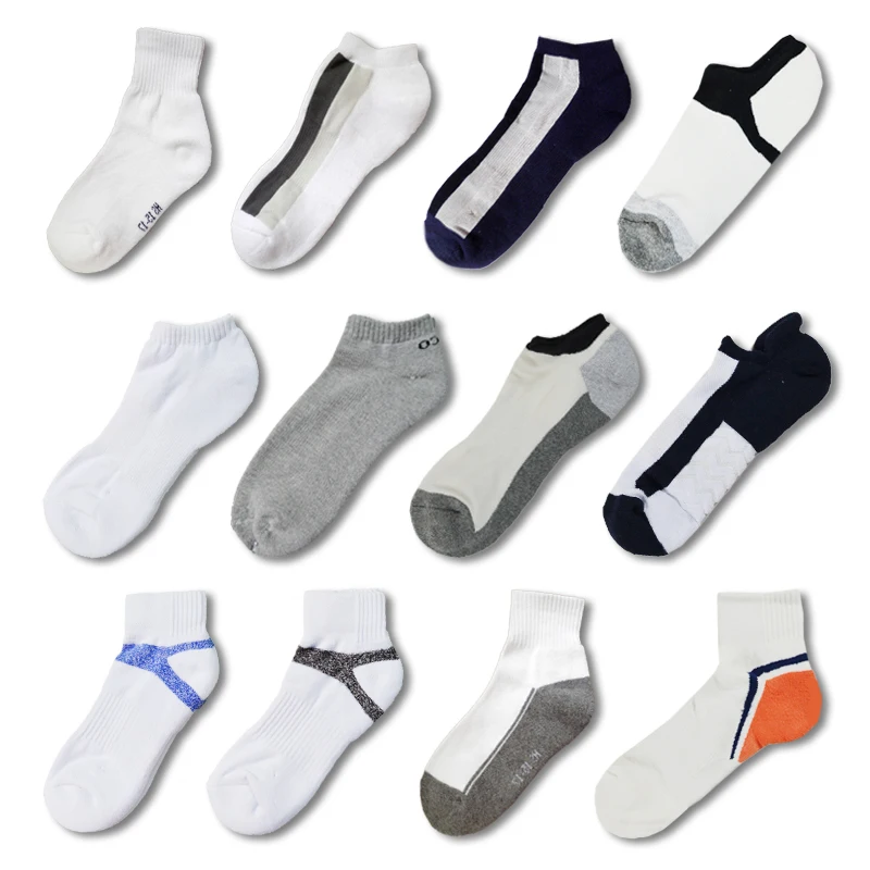 In Stock Winter Unisex Fashion Custom Design Ankle Cotton Women Men Sports Socks With Cushioned