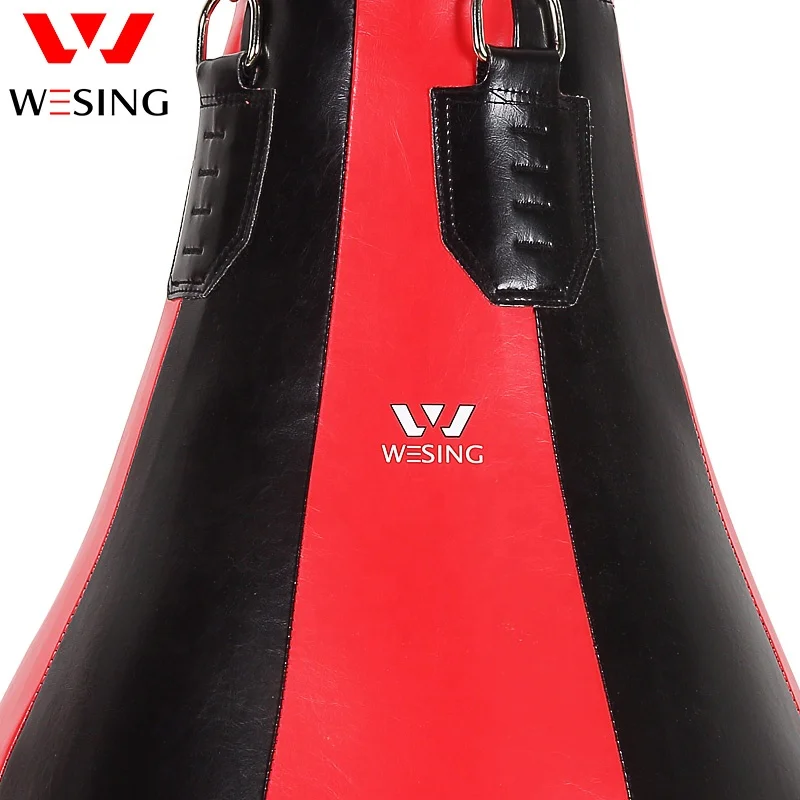 Wesing Customization High Quality Teardrop Punching Bags Heavy Leather Boxing Punching Bag For Adults