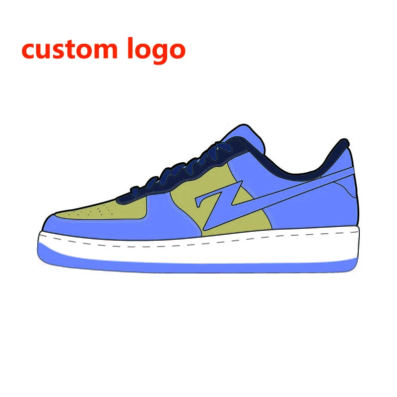 
 Custom Logo Brand Air Skateboard AF 1 Multicolor Basketball Genuine Leather Retro AF1 Sneakers Skateboard Shoes Men  