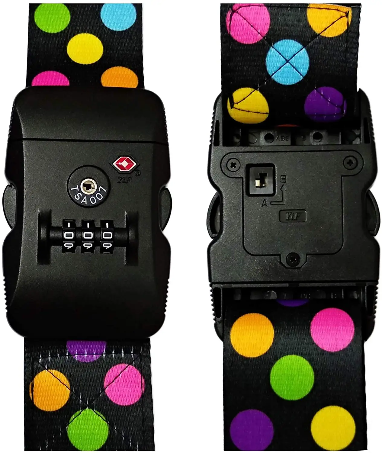 Security Lock Travel Strap Suitcase Baggage Bag Belt 3-Dial TSA Approved Luggage Straps