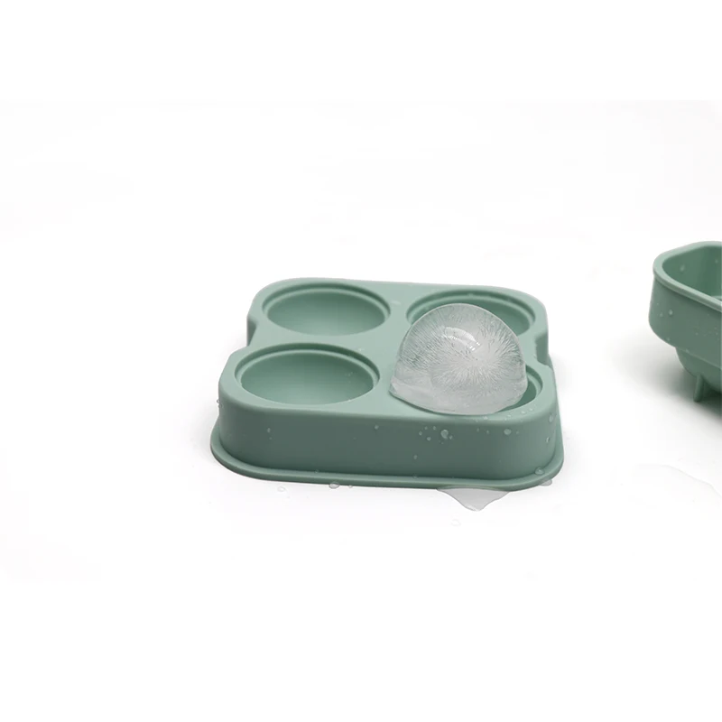Nordic Style Multi Functional Silicone Chocolate Candy Molds Four Ball Shape Non stick Baking Molds Ice Cube Trays