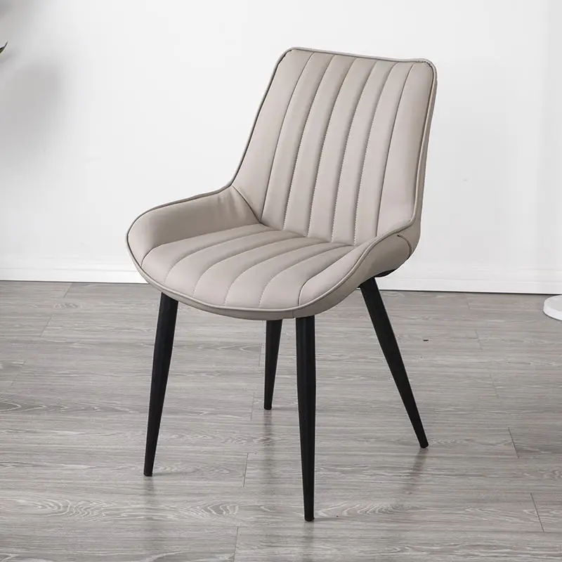 Wholesale Contemporary Retro Accent Living Room Hotel Furniture Leisure Chair Colors PU Leather Soft Upholstered Dining Chairs