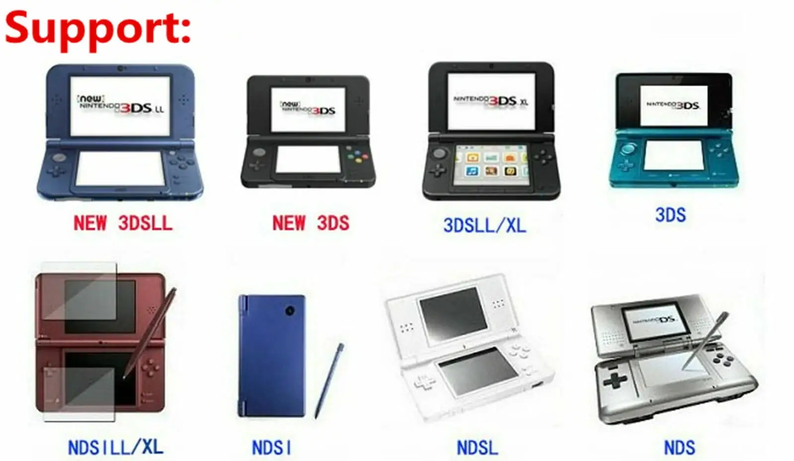 Картридж для видеоигр в стиле ретро с коробкой DS DSL 2DS 3DS