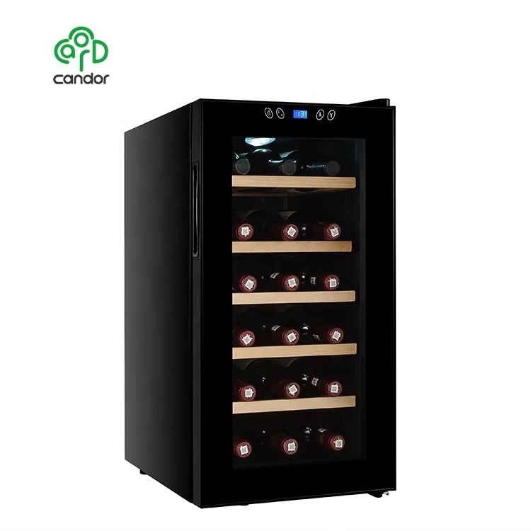 Candor custom 18 bottle thermoelectric wine chiller wine cooler with LCD display and touch screen control