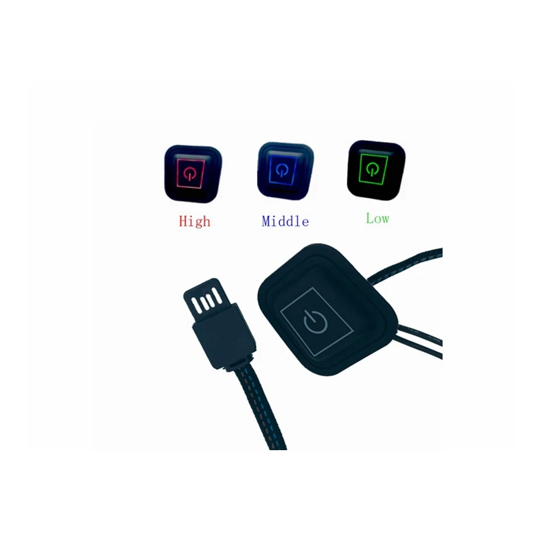 5 В usb графеновая нагревательная панель с одной кнопкой и тремя скоростями силиконовый переключатель