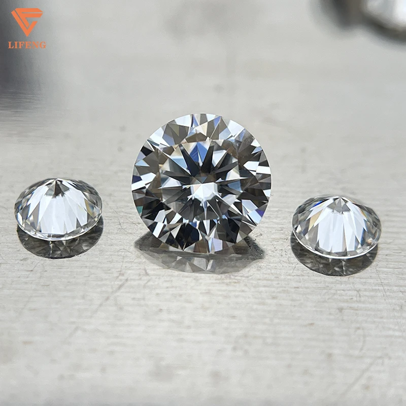 Lifeneg ready to ship Round Brilliant cut loose moissanite diamond   D vvs moissanite stone in wholesale price for jewelry