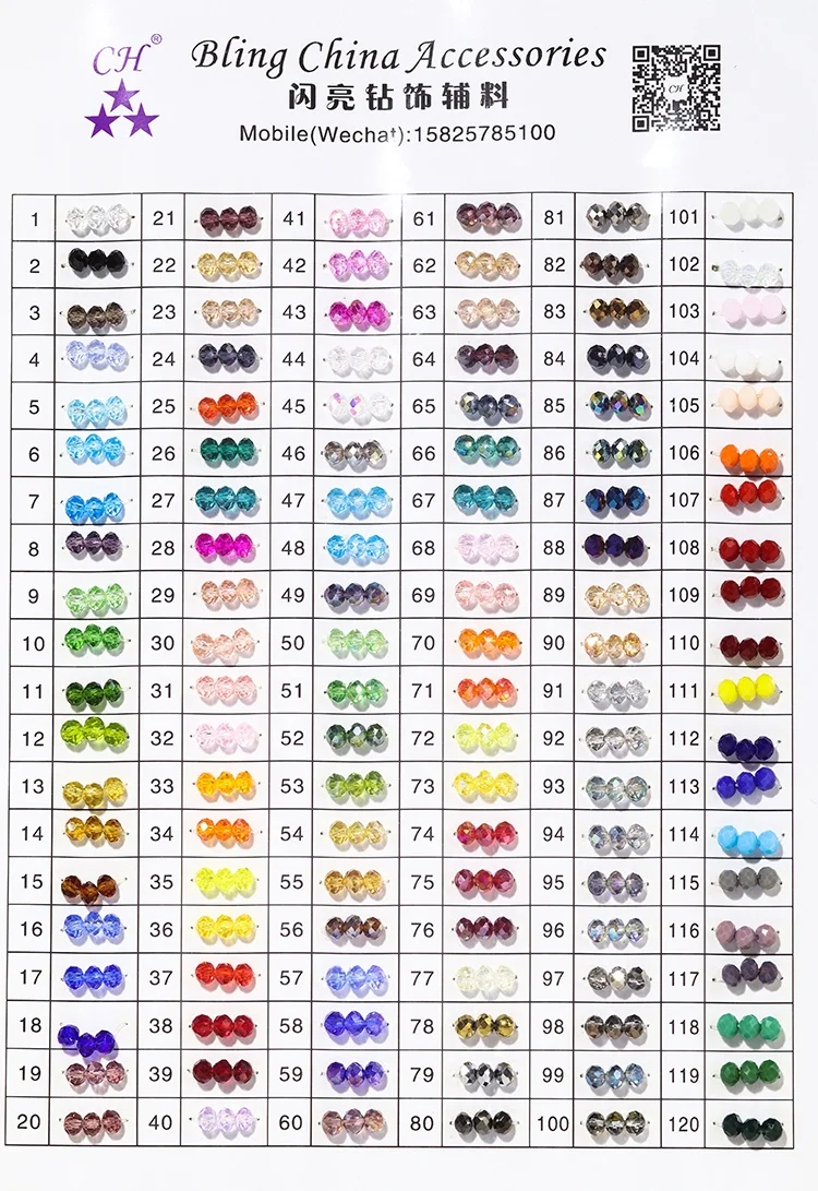 Beautiful Round Glass Stone Beads Wholesale 2mm 3mm 4mm 6mm 8mm 10mm Glass Crystal Bead For Jewelry Making Decoration