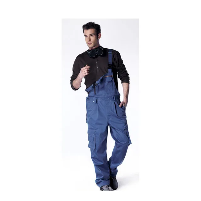 Durable Rip-stop  Braces overalls twill Miner workwear uniforms for men and women wholesale &Customize logo