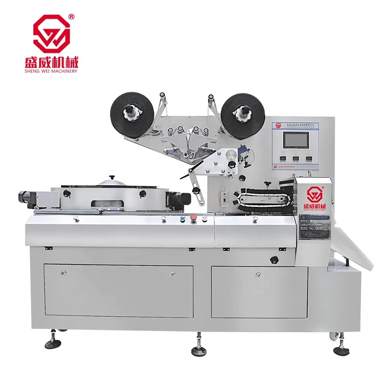 Shengwei Machinery High Speed Flow Pack Toffee Sugar Soft Candy Gummy Bear Candy Packaging Machine