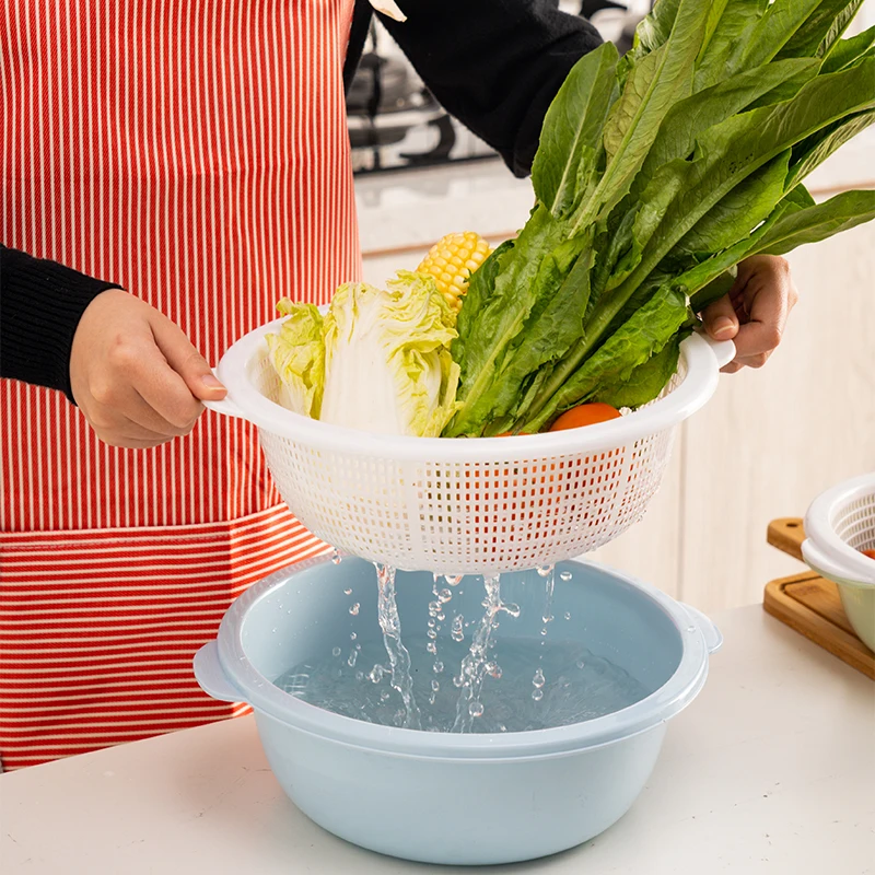 Vegetable washing colanders & strainers kitchen strainer basket drain basket kitchen colanders sink strainer with lid