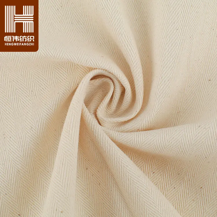 Custom 100%  Cotton Herringbone Fabric for Cotton tshirt