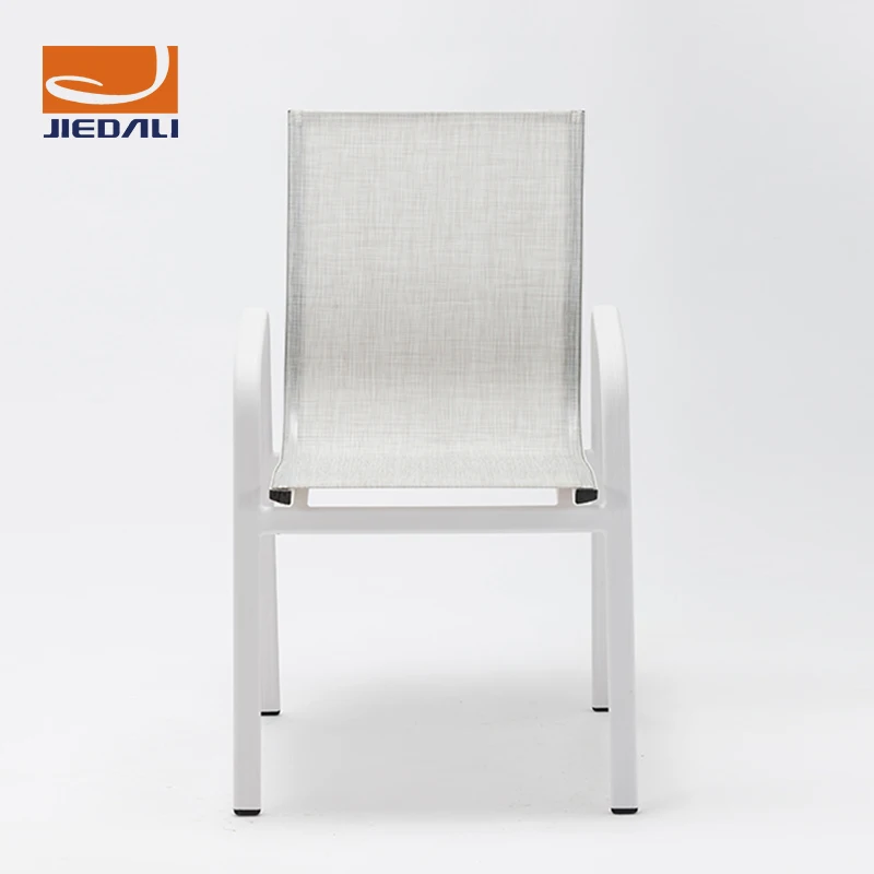 
Economical Small Round Outdoor Sectional Sling Chairs Set With Dining table 