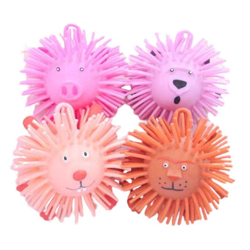 Non-toxic Custom Logo Decompression Squishy Antistress Pig YoYo Puffer Ball For ADHD